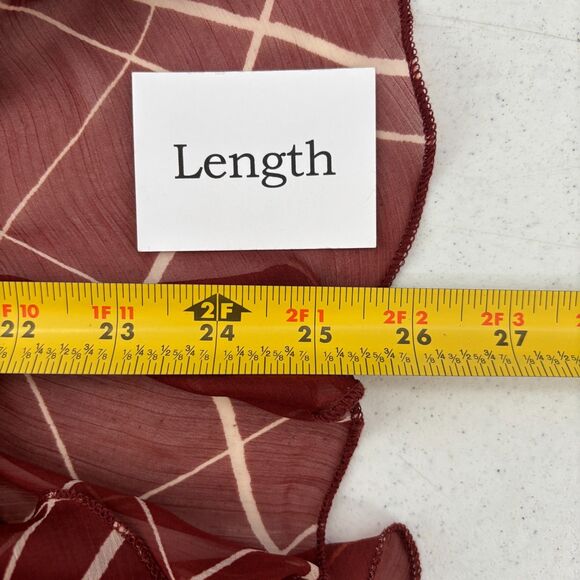 Asos Womens Sheer Brown Top Size 4 - Picture 8 of 8